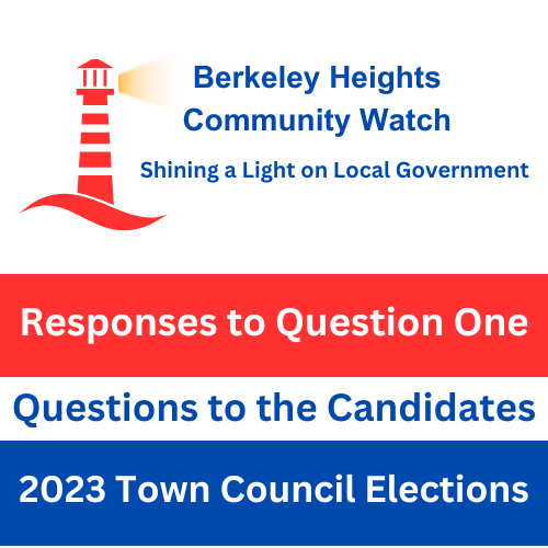 Questions to the Town Council Candidates – Question 1