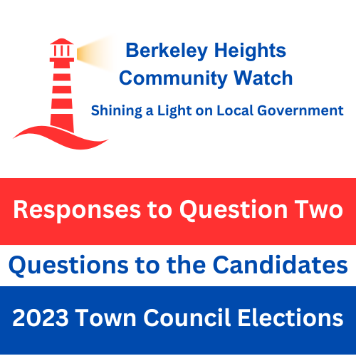 Questions To The Town Council Candidates – Question 2
