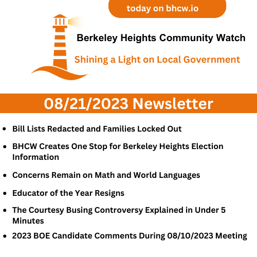 BHCW 08/21/2023 Newsletter