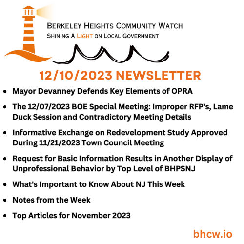 BHCW 12/10/2023 Newsletter