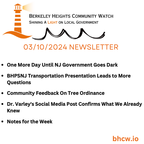 BHCW 03/10/2024 Newsletter – Save OPRA