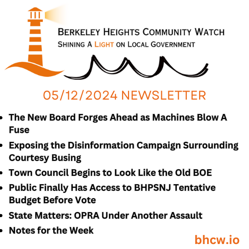 BHCW 05/12/2024 Newsletter